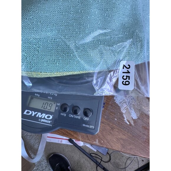 Vintage Handwoven California Plaid Throw Blanket Green & Yellow Woven MCM Knit - Picture 7 of 7